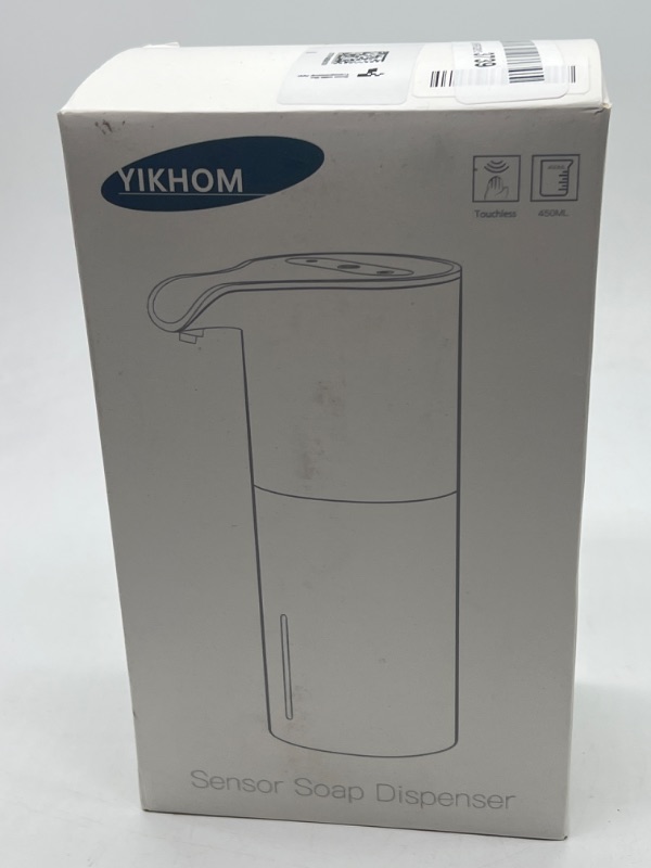 Photo 3 of YIKHOM Automatic Liquid Soap Dispenser, 15.37 oz/450mL Soap Dispenser, Touchless Hand Sanitizer Dispenser Electric, Motion Sensor Waterproof Pump for Bathroom Kitchen Dish Soap, USB C Rechargeable
