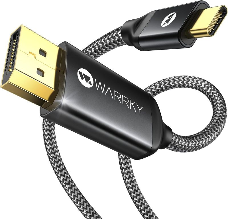 Photo 1 of Warrky 4K DisplayPort to HDMI Adapter,?Metal Case, Gold-Plated Pins? Uni-Directional Display Port (DP) to HDMI Monitor Converter 2K@60Hz Compatible for HP, Dell, AMD, NVIDIA. Male to Female. Passive
