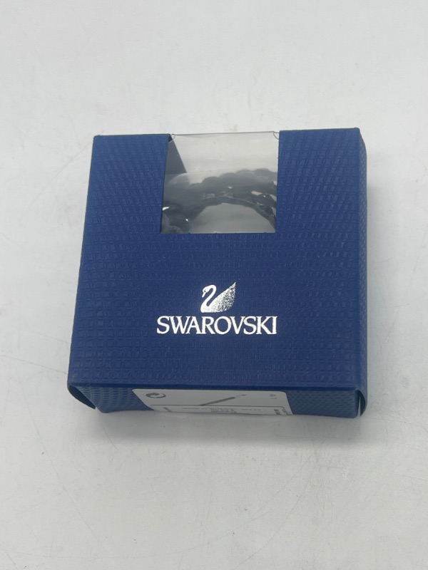 Photo 5 of SWAROVSKI Women's Leather Look Crystal Power Bracelet Collection Gray