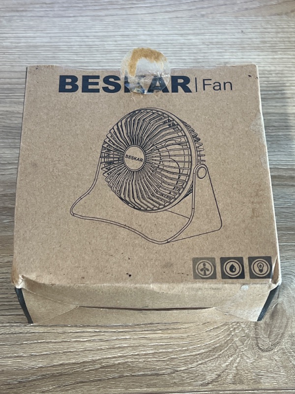 Photo 3 of BESKAR Small Clip on Fan, 3 Speeds USB Fan with Strong Airflow, Clip & Desk Fan USB Plug in with Sturdy Clamp - Ultra Quiet operation for Office Dorm Bedroom Stroller
