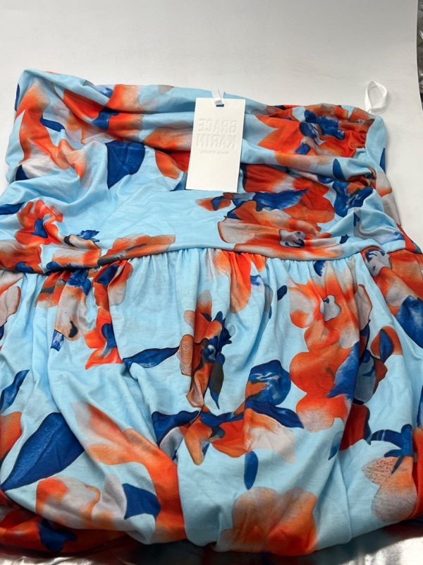Photo 1 of grace karin no sleeve flower Maxi Dress Summer Dress Size XL