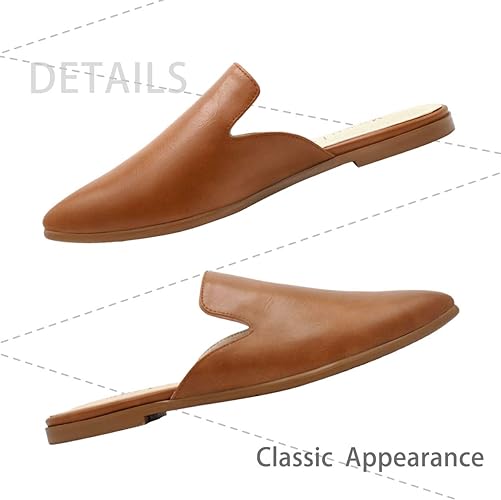 Photo 3 of Maypie Womens Flat Mules Closed Pointed Toe Slip On Loafer Slides Backless Shoes size 11 
