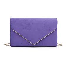 Photo 1 of CHARMING TAILOR Faux Suede Clutch Bag Elegant Metal Binding Evening Purse for Wedding/Prom/Black-Tie Events
