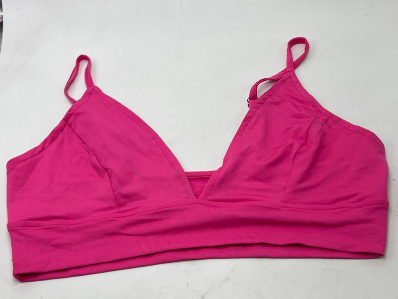 Photo 1 of LARGE Pink Crop Top/ Bralette 