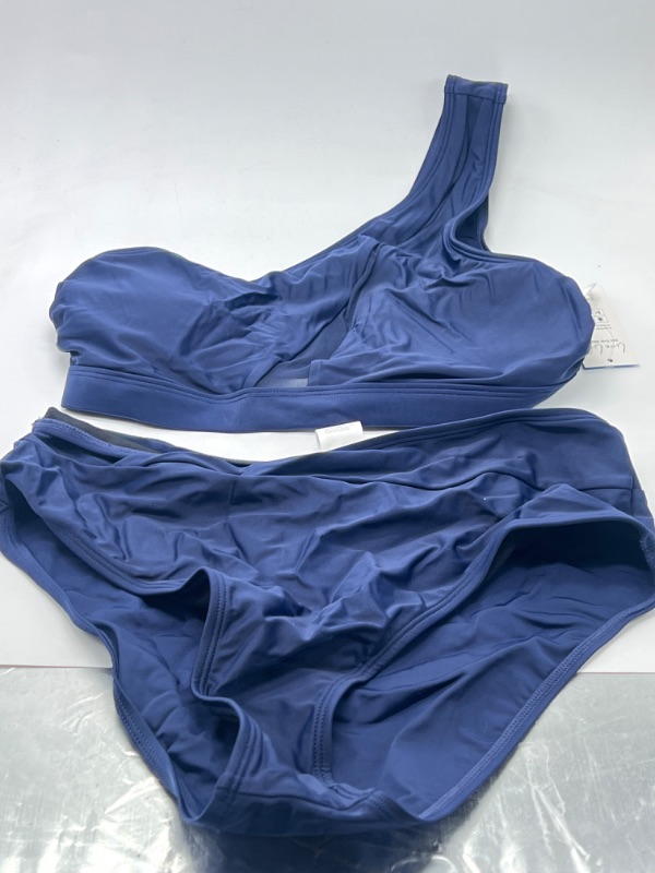 Photo 2 of Womens Cupshe 2 Piece Dark Blue Bathing Suit  Size Medium