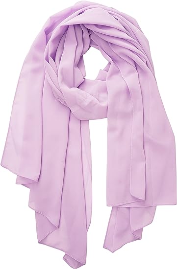 Photo 1 of YOUR SMILE for Women Lightweight Breathable Solid Color Soft Chiffon Long Fashion Scarves Sun-proof Shawls Wrap
