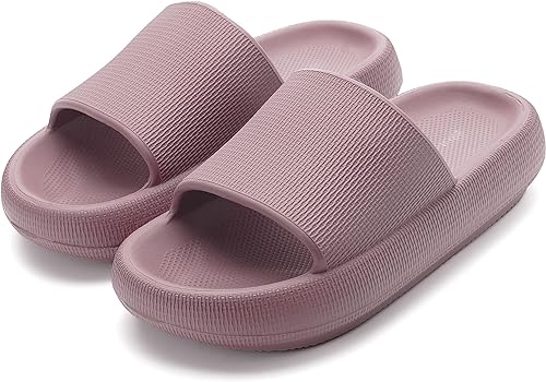 Photo 2 of BRONAX Pillow Slippers for Women and Men | House Slides Shower Sandals | Extremely Comfy | Cushioned Thick Sole 10.5-11.5

