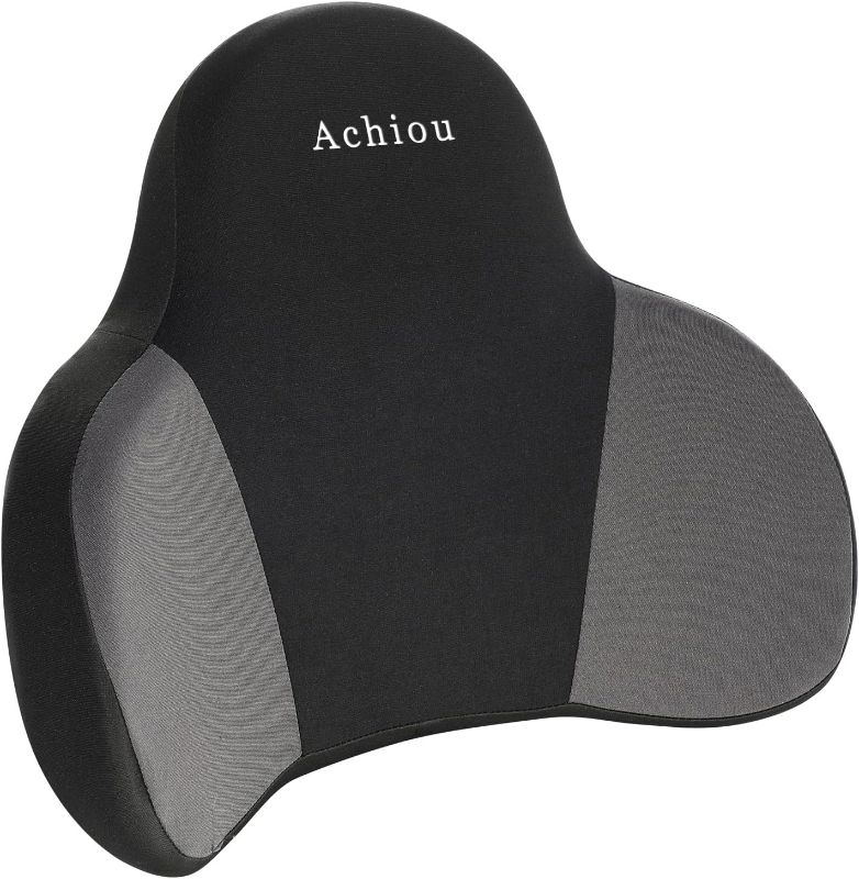 Photo 1 of Achiou Lumbar Support Pillow for Office Chair, Back Support Pillow for Car Computer Gaming Chair, Memory Foam Pad Back Cushion for Back Pain Relief Boost Your Lower Back Comfort Zone
