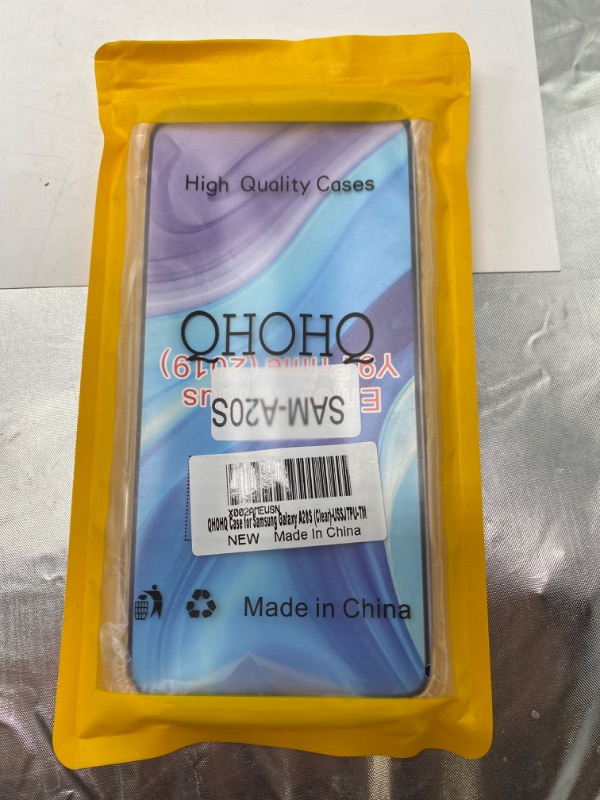 Photo 2 of QHOHQ Case for Galaxy A20S, Transparent Ultra Slim Thin Soft Silicone TPU Anti-Fall Case for Samsung Galaxy A20S (Clear)