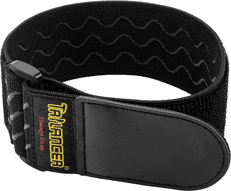 Photo 1 of TR-LANCER -  Elastic Cinch Strap with Anti-Slip Strip,  Hook and Loop Storage Strap with Buckle, Bundling Straps for Extension Cords, Cables, Ropes, Hoses, Bike, Boat, Pant Garters
