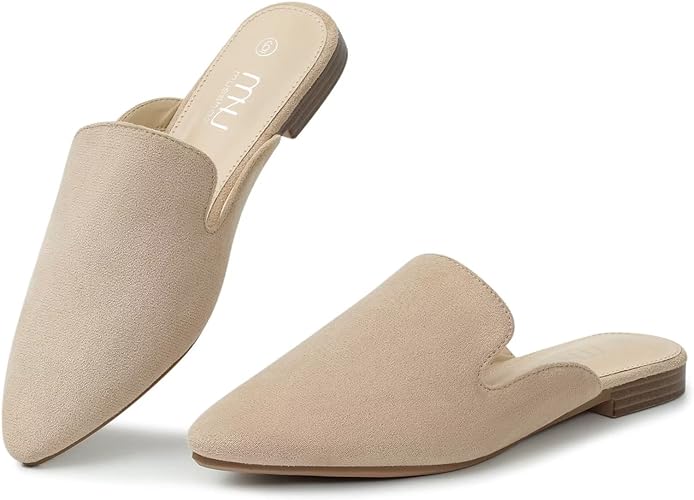 Photo 1 of MUSSHOE Mules for Women Flats Comfortable Pointed Toe Women Mules- Size 7 
