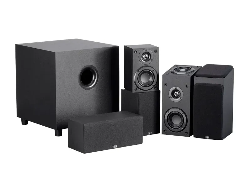 Photo 1 of Monoprice Premium 5.1.2 Channel Immersive Home Theater System with Subwoofer
