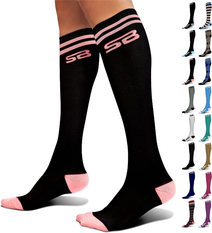Photo 1 of SB SOX Compression Socks (20-30mmHg) for Men & Women – Best Compression Socks for All Day Wear, Better Blood Flow, Swelling!
