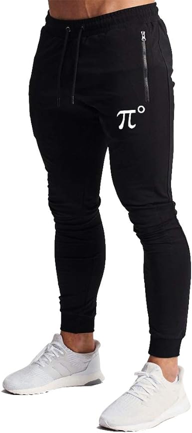 Photo 1 of Wangdo Men's Joggers Sweatpants Gym Training Workout Pants Slim Fit with Zipper Pockets - Black - Size Medium