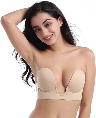 Photo 2 of Invisible Adhesive Bra Strapless Sticky Push Up Bra for Women Backless Dress - Size D
