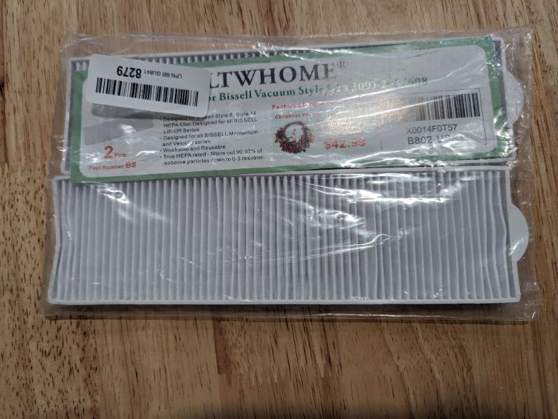 Photo 4 of LTWHOME Hepa Filters Suitable for Bissell Vacuum Style 8 14 3091 2036608 (Pack of 2)