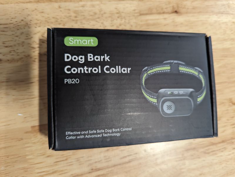 Photo 4 of Rechargeable Dog Bark Collar with Beep Vibration and Shock,Anti Barking Collar for Small Medium Large Dogs, Humane Dog Training Device with 5 Adjustable Sensitivity Levels