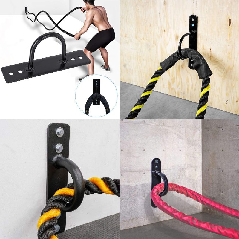 Photo 2 of Battle Ropes Anchor, Battle Rope Wall Ceiling Mount Kit Bracket Hook for Suspension Straps Crossfit Gymnastic Rings, Body Weight Strength Training Systems, Yoga Swings Hammocks, Boxing Equipment