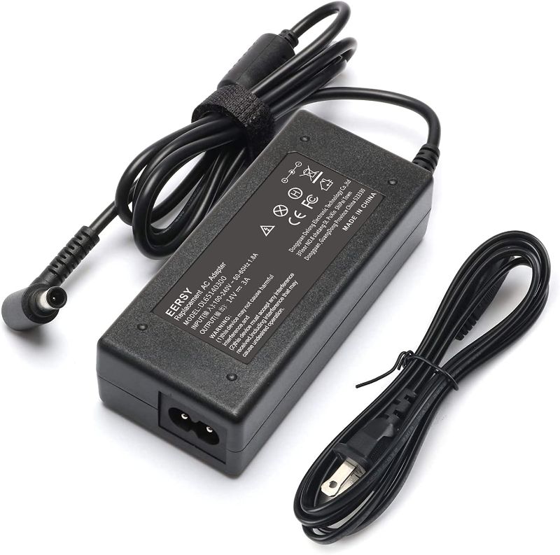 Photo 1 of EERSY 14V 3A AC Adapter fit for Samsung Monitor SyncMaster 22" 23" 24" 27" 28" 32" CF390 SF350 P2770 SA350 SF350 172X Series LS24C350HL/ZA S22B150 S22A100N S22F350FHN LED HDTV TV Curved Monitor
