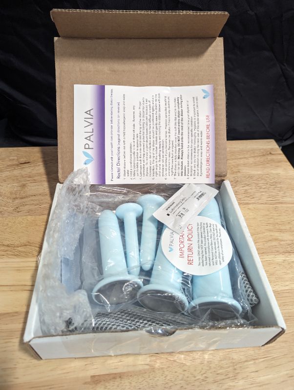 Photo 4 of Palvia Set of Five Silky Plastic Set Trainer Set- BPA Free Vaginal or Rectal Unisex with Pouch and Instructions
