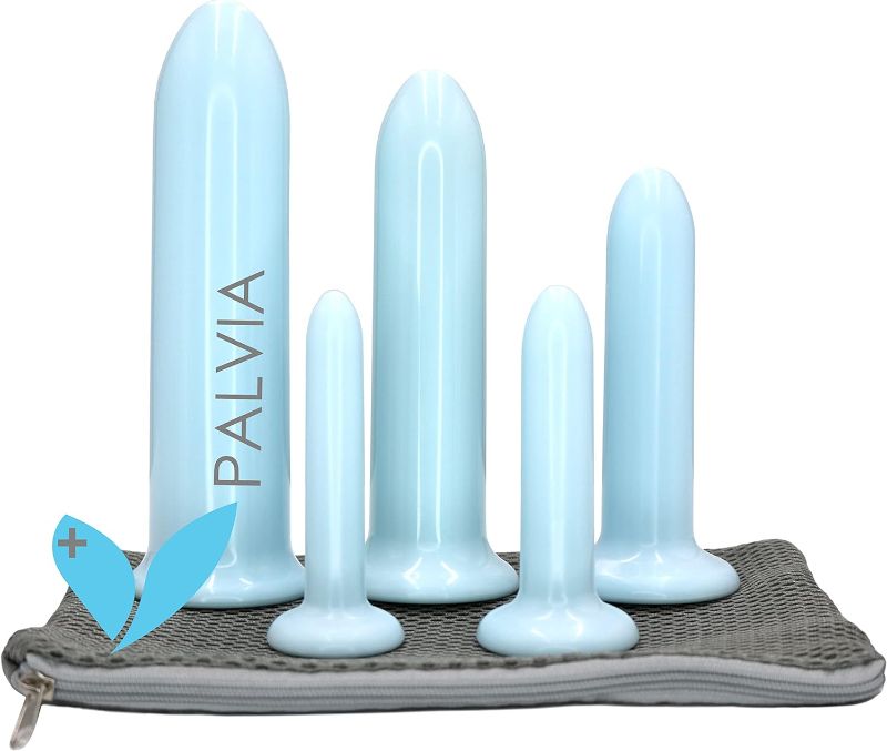 Photo 1 of Palvia Set of Five Silky Plastic Set Trainer Set- BPA Free Vaginal or Rectal Unisex with Pouch and Instructions
