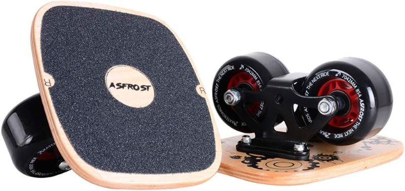 Photo 1 of AsFrost Portable Roller Road Drift Skates Plate with Cool Maple Deck Anti-Slip Board Split Skateboard with PU Wheels High-end Bearings
