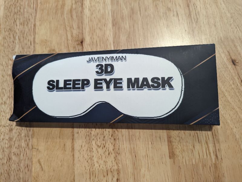 Photo 2 of 3D Sleep Mask for Side Sleeper, 100% Light Blocking Sleeping Eye Mask for Women Men, Contoured Cup Night Blindfold, Luxury Eye Cover Eye Shade with Adjustable Strap for Travel, Nap, Meditation, Black
