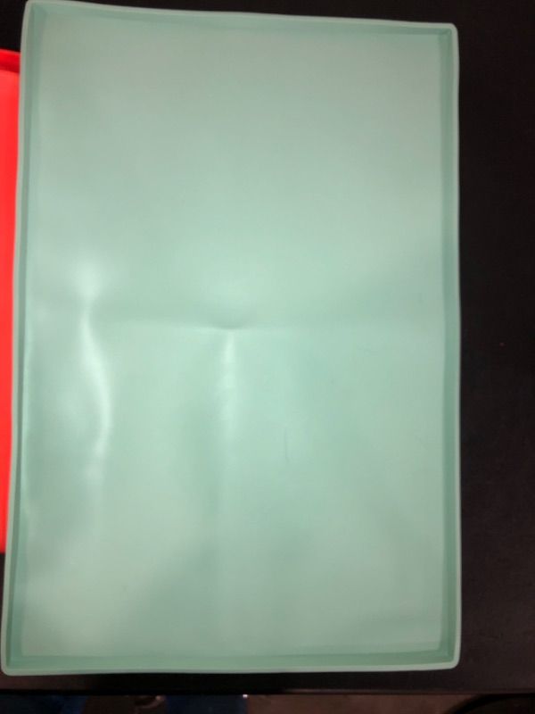 Photo 3 of Orange and green  Flexible Antislip Medium Duty Cutting Repairing Rubber Mat