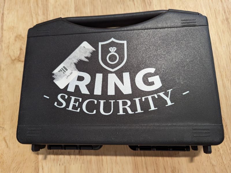 Photo 5 of Huwane Ring Security Wedding Ring Bearer Gifts Box Set Include 2PCS Ring Security Badges, 1PCS Acoustic Earpiece Tube, 1PCS Ring Bearer Sunglass, 1PCS Wedding Ring Box - MISSING RINGS