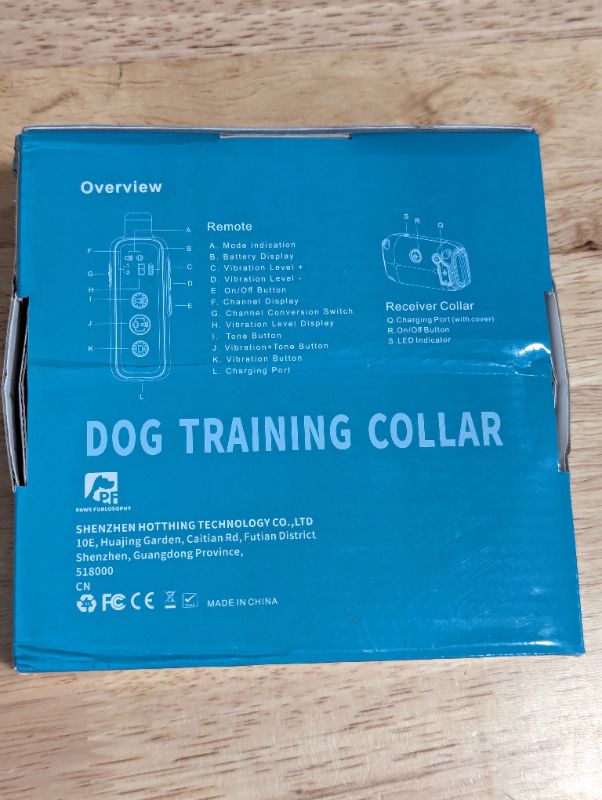 Photo 5 of Paws Furlosophy PF651 No Shock Collar for Dogs - Dog Training Collar with Remote
