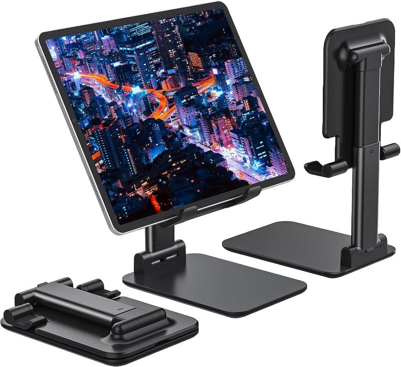 Photo 1 of Anozer Tablet Stand Foldable & Adjustable, Portable Monitor Stand 5.55 * 3.94" Wide, Fit for iPad Holder Stand Compatible with iPad Pro 11, 12.9/for iPad 10.9; Surface Pro; Portable Monitor 4.7-15.6"