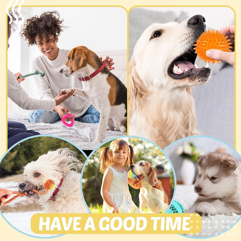 Photo 2 of LOYEE Puppy Toys 21 Pack, Small Dog Chew Toys with Rope Toys for Teething Pet Cute Squeak Toy with Treating Ball for Puppy, Small Dogs
