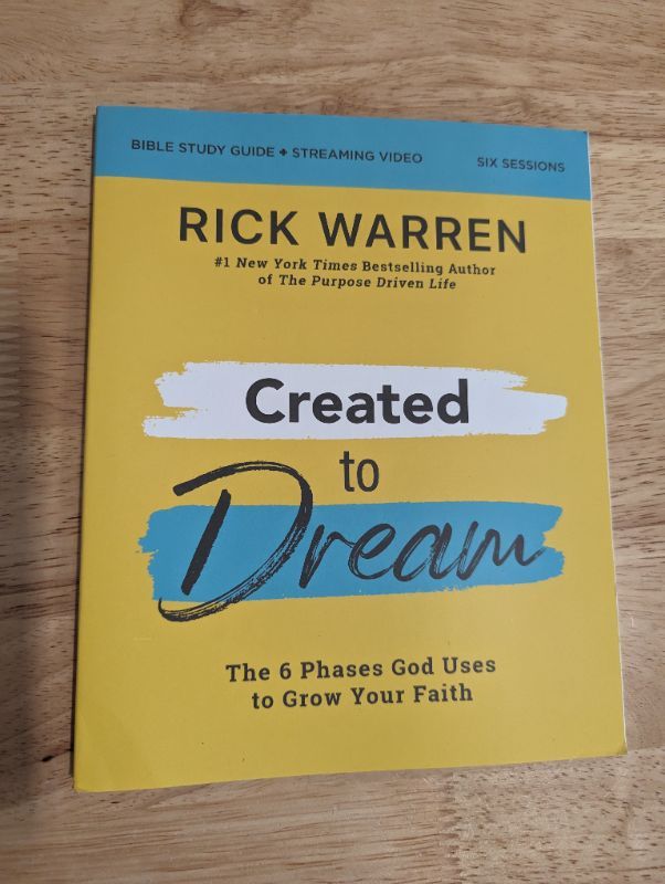 Photo 2 of Created to Dream Study Guide + Streaming Video Lessons - Rick Warren
