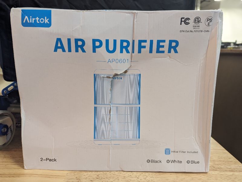 Photo 6 of 2 Pack Air Purifier for Home Bedroom with H13 True HEPA Filter for Smoke, Smokers, Dust, Odors, Pollen, Pet Dander | Quiet 99.9% Removal to 0.1 Microns | White Available for California