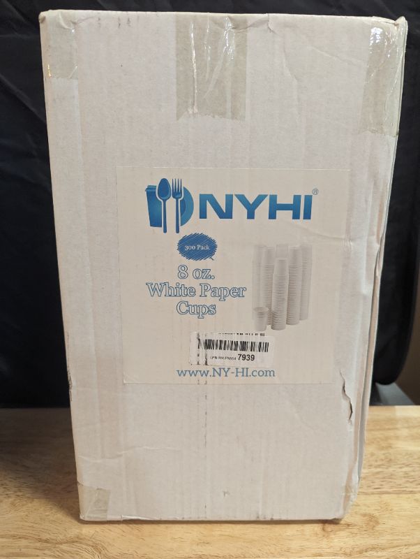 Photo 4 of NYHI 300-Pack 8 oz. White Paper Disposable Cups – Hot/Cold Beverage Drinking Cup for Water, Juice, Coffee or Tea – Ideal for Water Coolers, Party, or Coffee On the Go’
