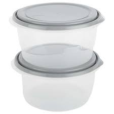 Photo 1 of HOME360 Food Storage Containers - Round 5.2 Cups - 6pcs w/ White Lids - SOLD AS IS