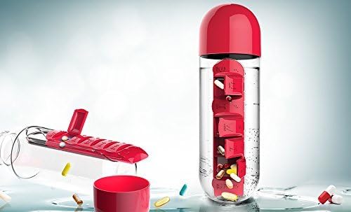 Photo 2 of NuvoMed Pill and Vitamin Water Bottle Organizer - Red