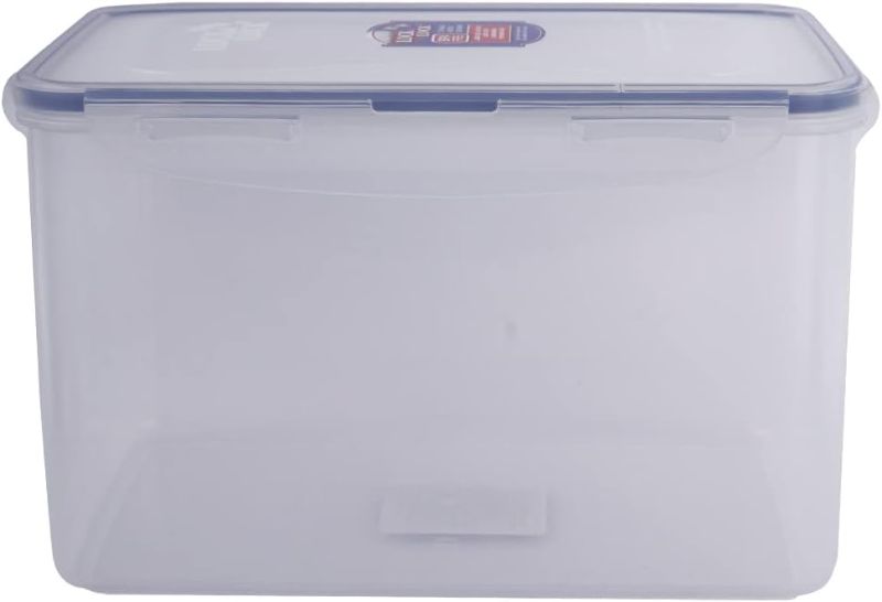 Photo 1 of Laura Lynn Lock Tight Easy Essentials Airtight Rectangular Tall Food Storage Container - 18.6 Cup, Clear
