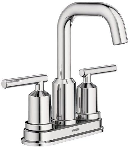 Photo 1 of Moen WS84228 Gibson Two-Handle High Arc Bathroom Faucet, Chrome