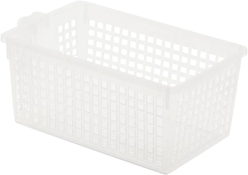 Photo 1 of Home Concepts - Plastic Medium Rectangle Basket - White - 2 Pack 