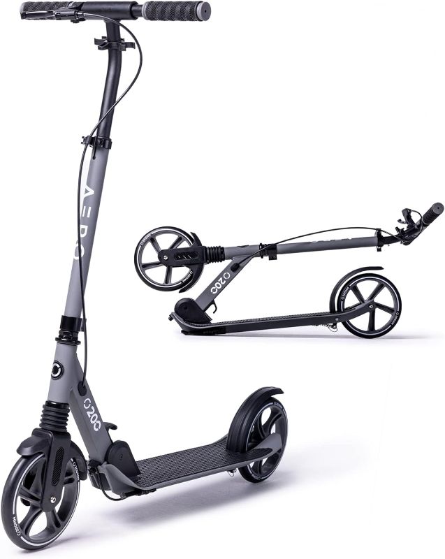 Photo 1 of Aero A200 Big Wheels Kick Scooter for Kids 8 Years Old, Teens 12 Years and up, Youth and Adults. Commuter Scooters with Shock Absorption, Lightweight, Foldable and Height Adjustable
