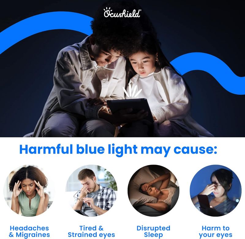 Photo 1 of Ocushield 26” (16:9) Anti Blue Light Screen Protector with Privacy Filter for Laptops and Computer Monitors - Anti-Glare - Easy Install - Anti-Fingerprint - Reduce Eye Fatigue (552 x 346 mm)
