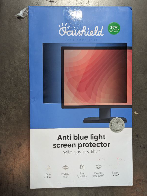 Photo 6 of Ocushield 26” (16:9) Anti Blue Light Screen Protector with Privacy Filter for Laptops and Computer Monitors - Anti-Glare - Easy Install - Anti-Fingerprint - Reduce Eye Fatigue (552 x 346 mm)
