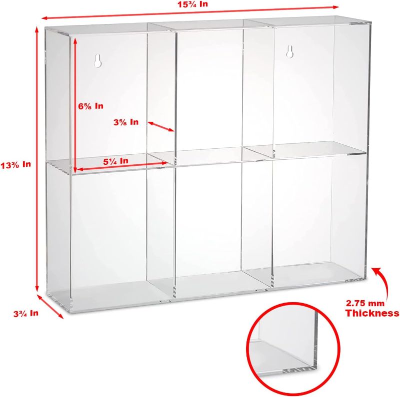 Photo 2 of JDS Toy Store Shelf for Pop Display, Ultra-Clear Acrylic Display Case Providing A Beautiful Display, Does Not Come with Screw and Pops