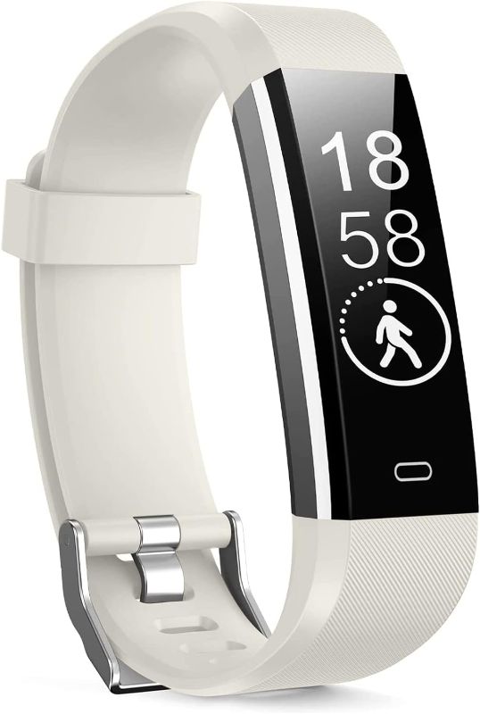Photo 1 of Fitness Tracker With Blood Pressure Heart Rate Sleep Monitor Temperature Monitor, Activity Tracker Smart Watch Pedometer Step Counter For IPhone & Android Phones For Man Women (White)
