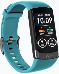 Photo 1 of Fitness Tracker With Blood Pressure Heart Rate Sleep Monitor Temperature Monitor, Activity Tracker Smart Watch Pedometer Step Counter For IPhone & Android Phones For Man Women (Teal)
