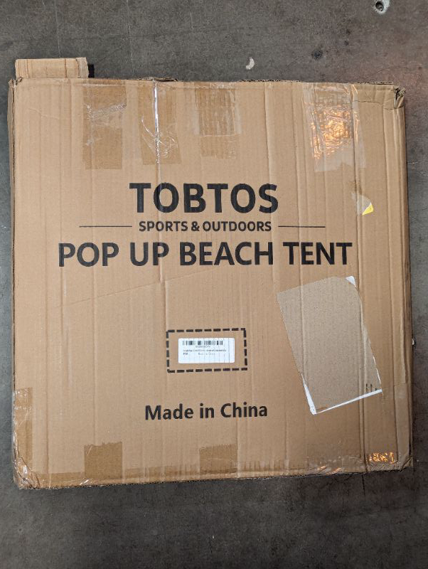 Photo 4 of TOBTOS UPF 50+ Pop Up Beach Tent, Beach Umbrella, Automatic Sun Shelter 3-4 People UV Protection Portable Sunshade, Easy Set Up Baby Canopy Cabana, Lightweight with Carry Bag