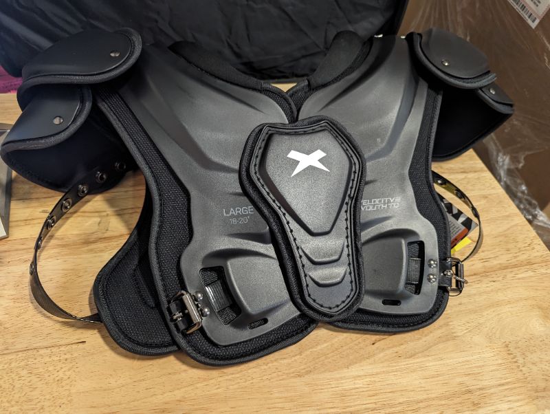 Photo 4 of Velocity 2 (Junior Varsity) Football Shoulder Pads - Lightweight Protective Gear, Easy On/Off, Comfortable Fit - Low Profile Design for Improved Performance - Size Large Velocity 2 - NWT