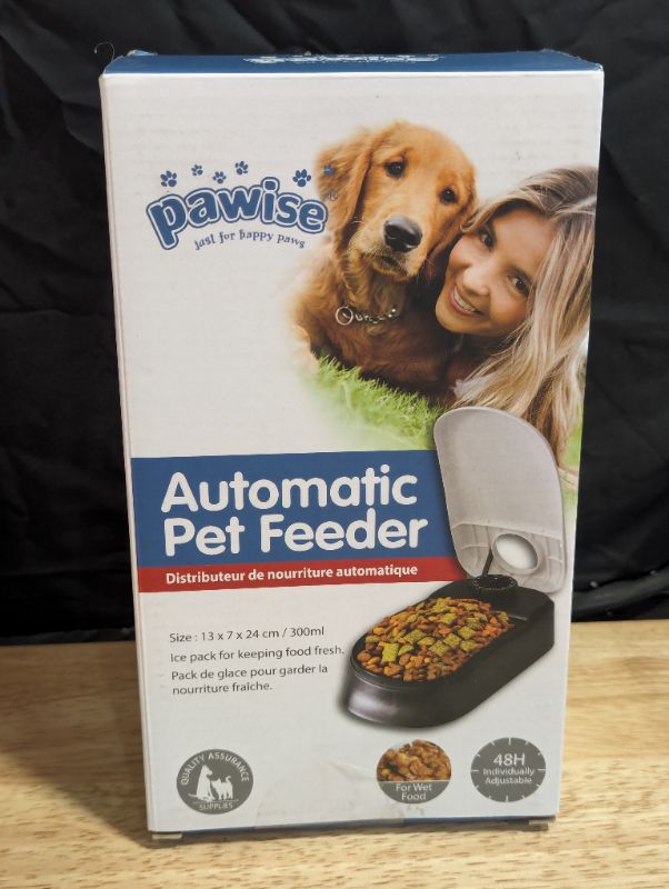 Photo 4 of PAWISE Automatic Cat Feeders 1 Meal Automatic Dog Feeder,Dog/Cat Food Dispenser 1.5 Cup, Schedule Meal or Treat, with 48-Hour Timer
