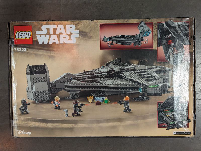 Photo 4 of LEGO Star Wars The Justifier 75323, Buildable Toy Starship with Cad Bane Minifigure and Todo 360 Droid Figure, The Bad Batch Set, Gifts for Kids, Boys & Girls
